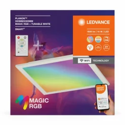 Wifi Panel Luminaires Ledvance LED Blanc, 1 lumière, Télécommandes, Changeur de couleurs