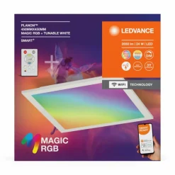 Wifi Panel Luminaires Ledvance LED Blanc, 1 lumière, Télécommandes, Changeur de couleurs