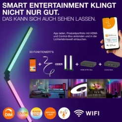 Wifi Panel Luminaires Ledvance LED Blanc, 1 lumière, Télécommandes, Changeur de couleurs