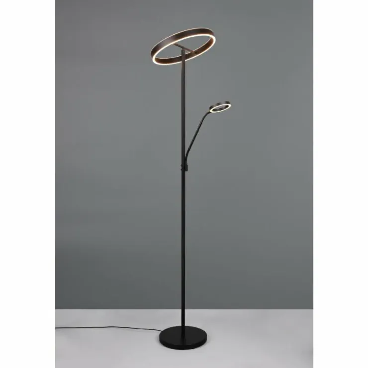 Luminaires Trio Éclairage Led|Willis Lampadaire LED Noir, 2 lumières