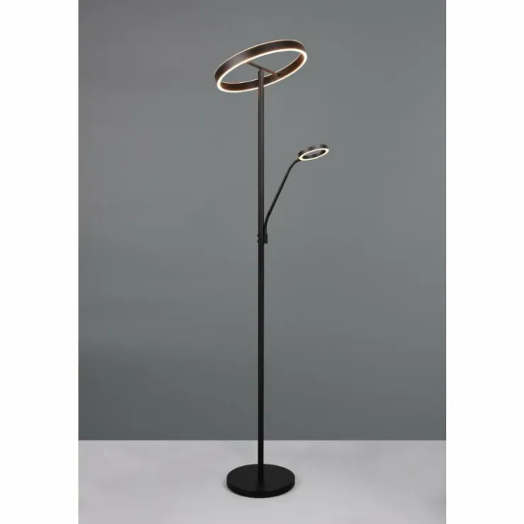 Luminaires Trio Éclairage Led|Willis Lampadaire LED Noir, 2 lumières