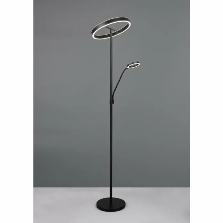 Luminaires Trio Éclairage Led|Willis Lampadaire LED Noir, 2 lumières