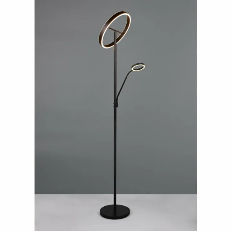 Luminaires Trio Éclairage Led|Willis Lampadaire LED Noir, 2 lumières
