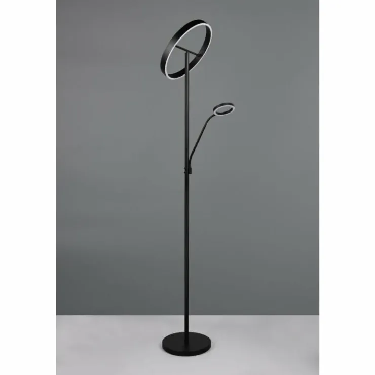 Luminaires Trio Éclairage Led|Willis Lampadaire LED Noir, 2 lumières