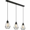 Luminaires Globo Lighting Suspensions|Zachary Suspension Noir, 3 lumières