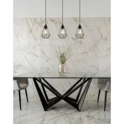 Luminaires Globo Lighting Suspensions|Zachary Suspension Noir, 3 lumières