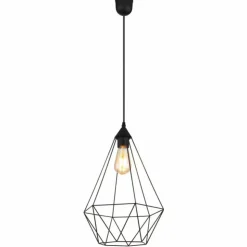 Luminaires Globo Lighting Suspensions|Zachary Suspension Noir, 1 lumière
