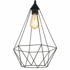 Luminaires Globo Lighting Suspensions|Zachary Suspension Noir, 1 lumière