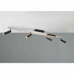 Luminaires Trio Éclairage Led|Zeno Plafonnier LED Aluminium, 5 lumières, Télécommandes