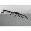 Luminaires Trio Éclairage Led|Zeno Plafonnier LED Noir, 7 lumières, Télécommandes