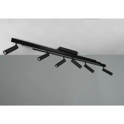 Luminaires Trio Éclairage Led|Zeno Plafonnier LED Noir, 7 lumières, Télécommandes