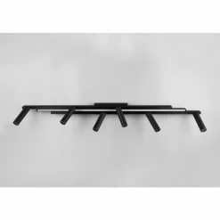Luminaires Trio Éclairage Led|Zeno Plafonnier LED Noir, 7 lumières, Télécommandes