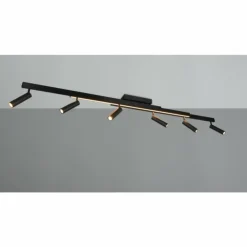 Luminaires Trio Éclairage Led|Zeno Plafonnier LED Noir, 7 lumières, Télécommandes